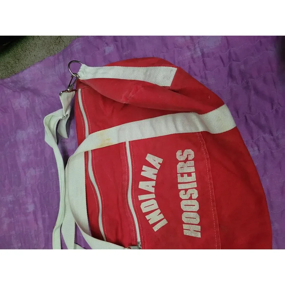 Vintage Canvas Indiana IU Duffle Bag Retro